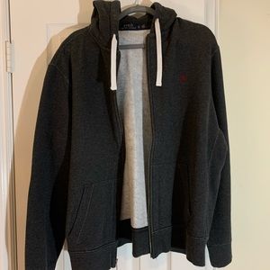 Polo hooded sweatshirt.